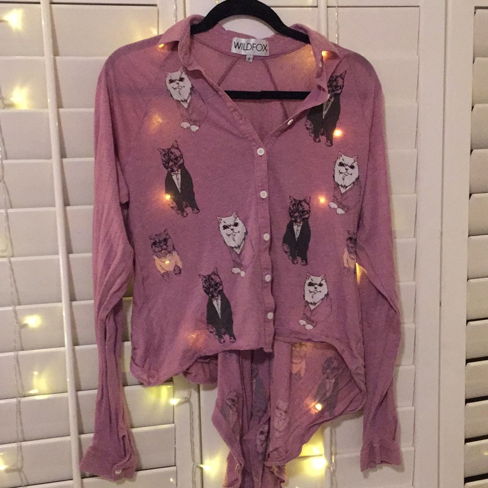 Wildfox Cat Tunic Tee